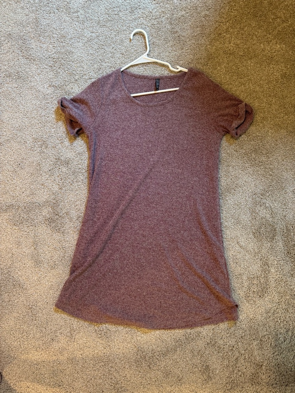 Cotton On Heathered Mauve Short Sleeve Tee